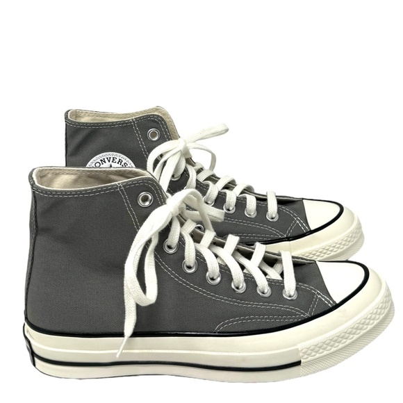 Converse Chuck 70 High Top Sneakers Skate Women's Casual Gray Canvas A05584C - Picture 2 of 10